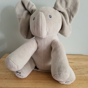 Baby Gund Elephant Animated Flappy Ears Sing and Play Grey